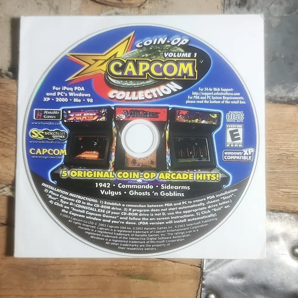 Capcom Capcom Coin-Op Collection Volume 1 (PC) Arcade Manual Included
